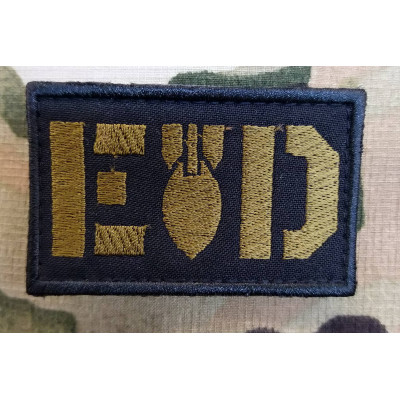 Нашивка EOD (койот-чорний)