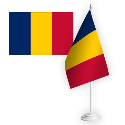 Настільний прапорець Чад