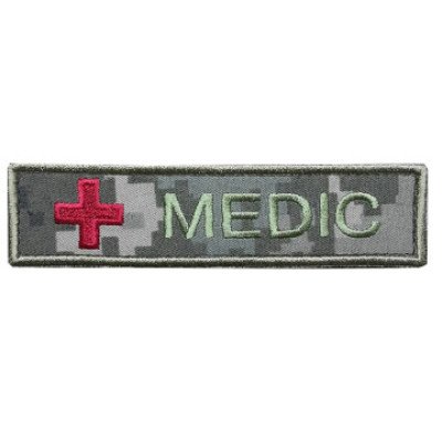 Нашивка Medic з хрестом УКРПІКСЕЛЬ